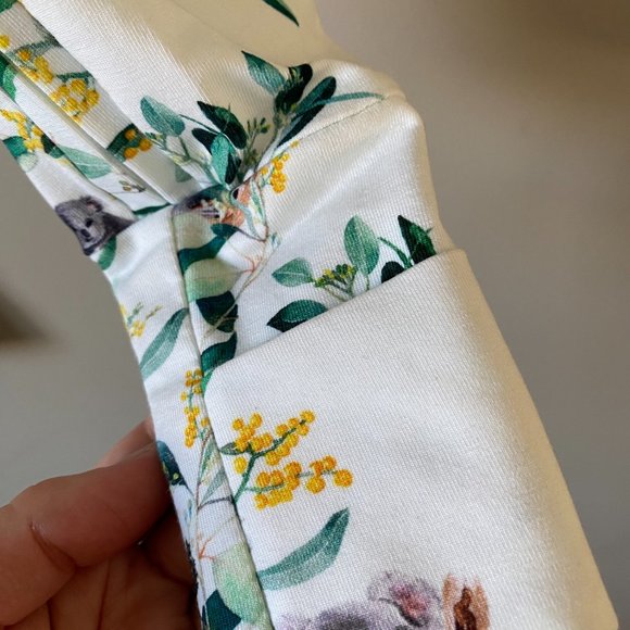 Snuggle Hunny Footed Growsuit - Eucalyptus - Picture 4 of 7